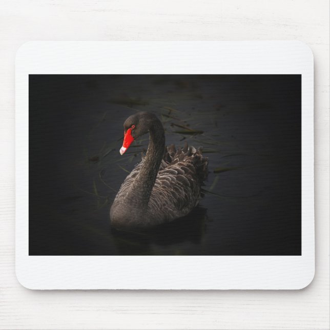 Black Swan Mouse Pad (Front)