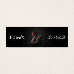 Black Swan Personalised Bookmark