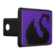 Black Swan Profile Purple Artisan Crochet Print