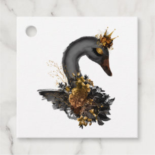 Black Swan Quinceañera Favour Tags