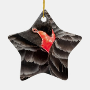 Black swan resting ceramic tree decoration