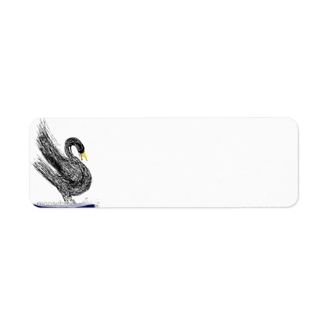 Black Swan  Return Address Label (Front)