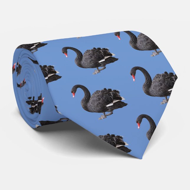 Black Swan Tie (Rolled)