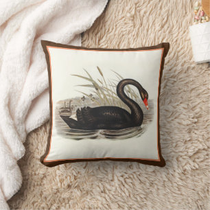 Black Swan Vintage Cushion