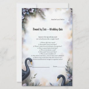 Black Swan Wedding Frame – Gothic Romance Love
