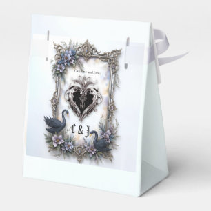 Black Swan Wedding Frame – Gothic Romance Love Favour Box