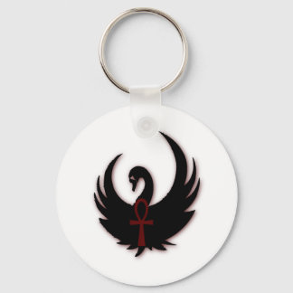 Black Swan with Ankh Key Ring