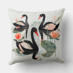 Black Swans Cushion