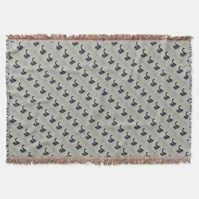 Black swans throw blanket (Front)