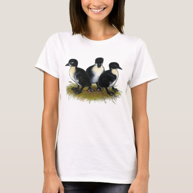 Black Swedish Ducklings T-Shirt (Front)