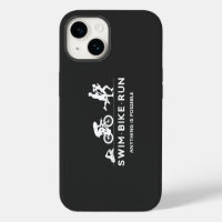 Black • Swim Bike Run Triathlon Icon Series