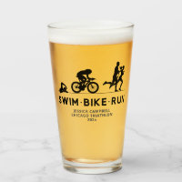 Black • Swim Bike Run Triathlon Icon Series 