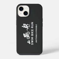 Black • Swim Bike Run Triathlon Icon Series