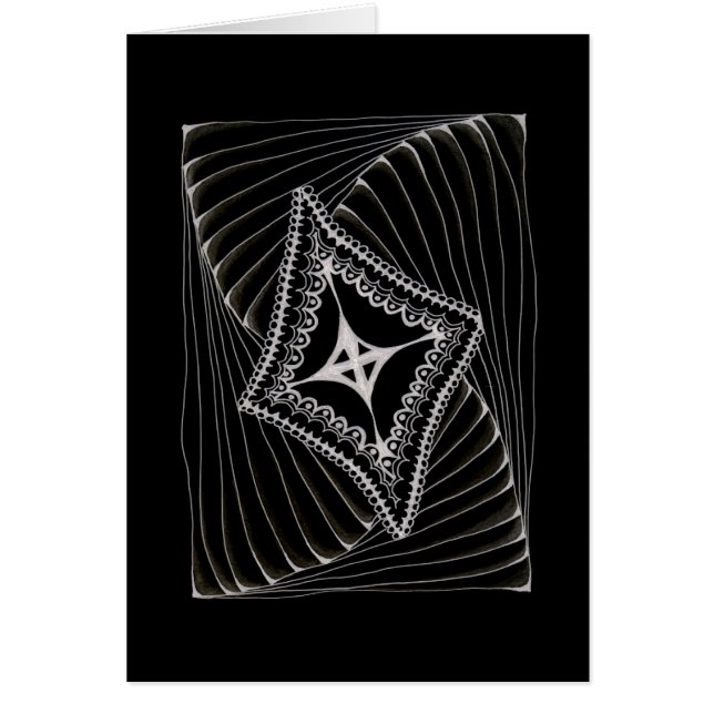 Black Swirling Kite Doodle (Front)