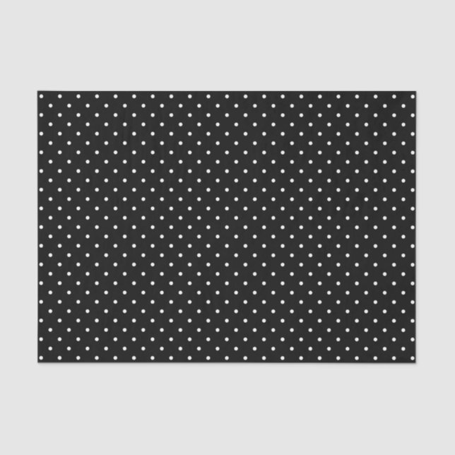 Black Swiss Dots | Tissue Paper (Front)