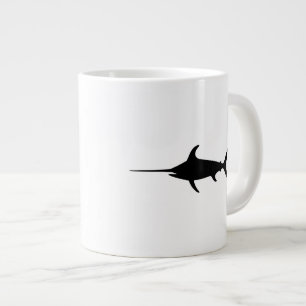 Black Swordfish Large Coffee Mug