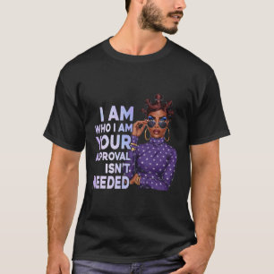 Black Sy Queen African American History Afro Ladie T-Shirt