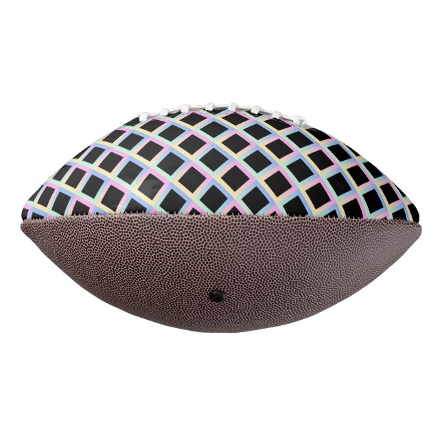Black Symmetric Diamonds with Gradient Frames Football (Rotated 270)