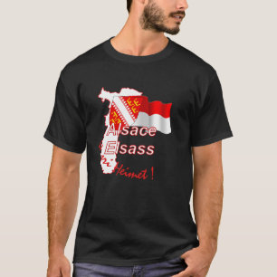 Black T-shirt "Alsace Elsass unsri Heimet"