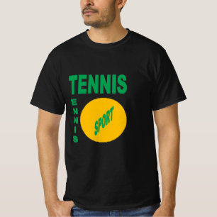 Black T-shirt designer TENNIS SPORT