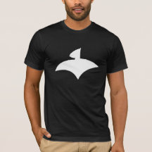 Black T-Shirt For Men (AirFly Logo White)