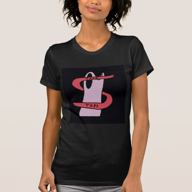 Black T-Shirt Tank Top Thumbnail (Front)