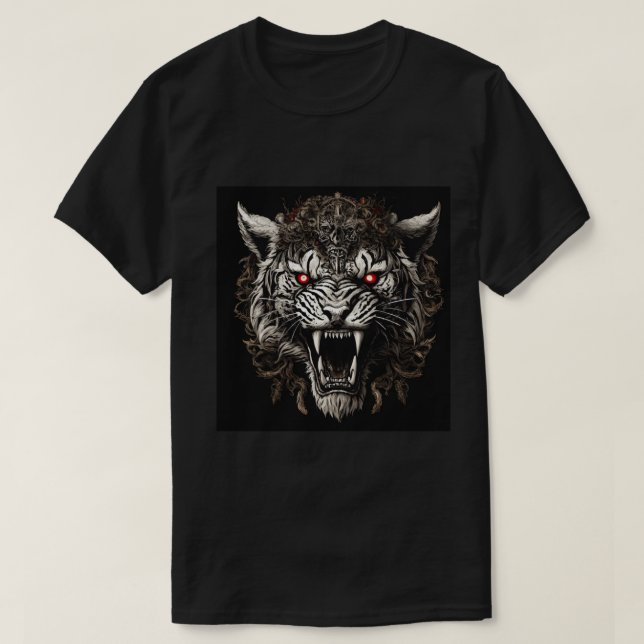 Black t shirt with line design.  (Design Front)