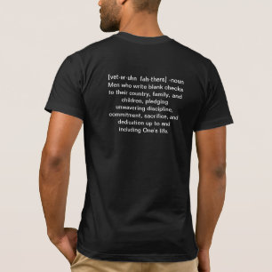 BLACK T - vet-er-uhn  fah-thers T-Shirt