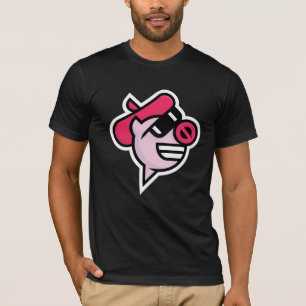 Black T with The Comedy Pigs Logo T-Shirt