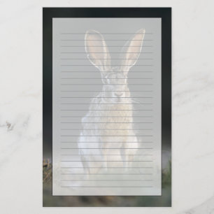 Black-tailed Jackrabbit, Lepus californicus, 2 Stationery