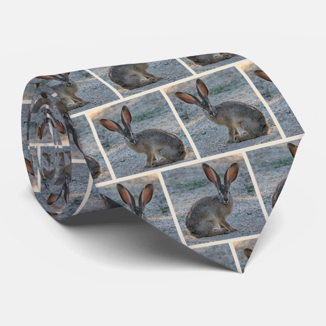 Black tailed jackrabbit tie (Rolled)