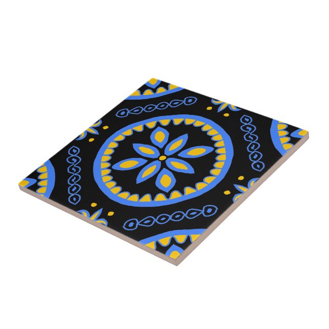 Black Talavera Tile (Side)