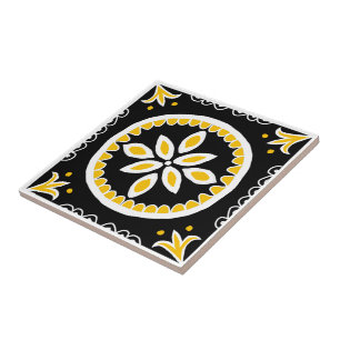 Black Talavera Tile
