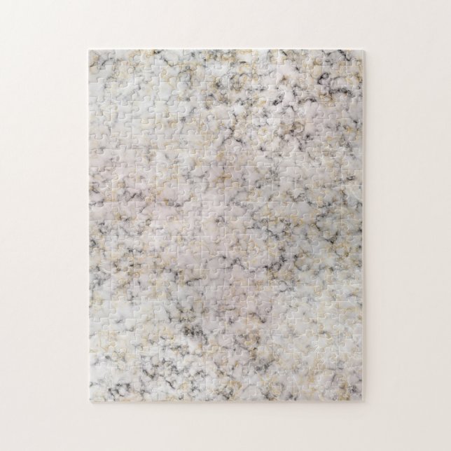 Black Tan and White Marble Pattern Jigsaw Puzzle (Vertical)