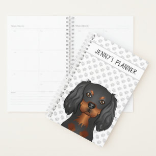Black & Tan Cavalier King Charles Dog & Title Planner