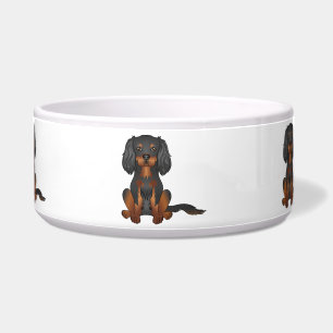 Black & Tan Cavalier King Charles Spaniel Sitting