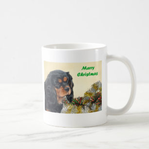 Black & Tan Christmas Cavalier Coffee Mug