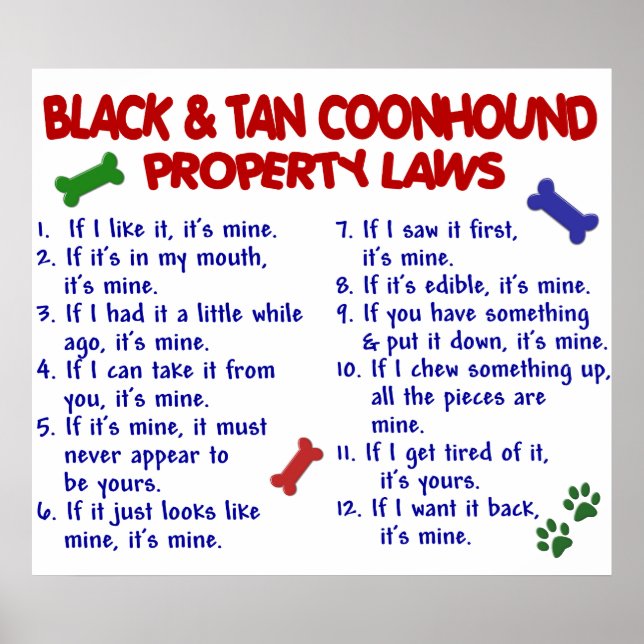 BLACK TAN COONHOUND PL2 POSTER (Front)