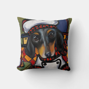 Black Tan Dachshund Cushion