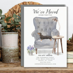 Black & Tan Dachshund   Moving Announcement