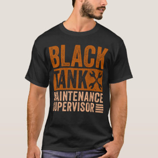 Black Tank Maintenance Supervisor Funny Fathers Da