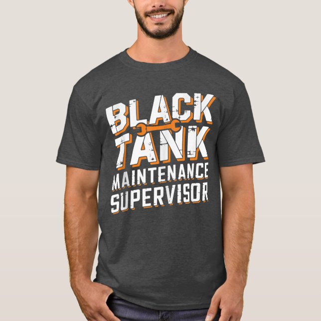 Black Tank Maintenance Supervisor Funny Fathers Da (Front)