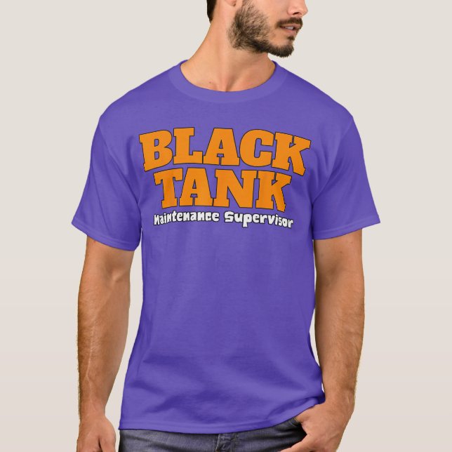 Black Tank Maintenance Supervisor Funny RV Dad Fat (Front)