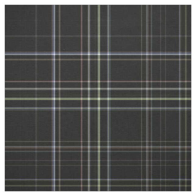 Black Tartan Fabric (Swatch)