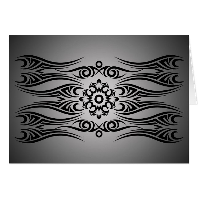 Black Tattoo Tribal 1 | black fadeIN (Front Horizontal)
