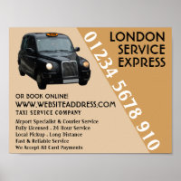 Black Taxi Cab Advertising