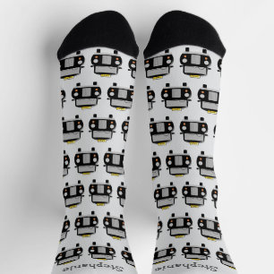 Black Taxi Design Personalised Socks