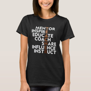 Black Teacher Inspiration Melanin African American T-Shirt