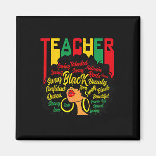 Black Teacher Magic Black History Education Melani Magnet