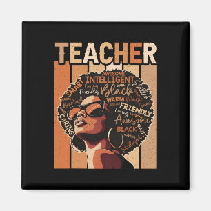 Black Teacher Magic Black History Education Melani Magnet